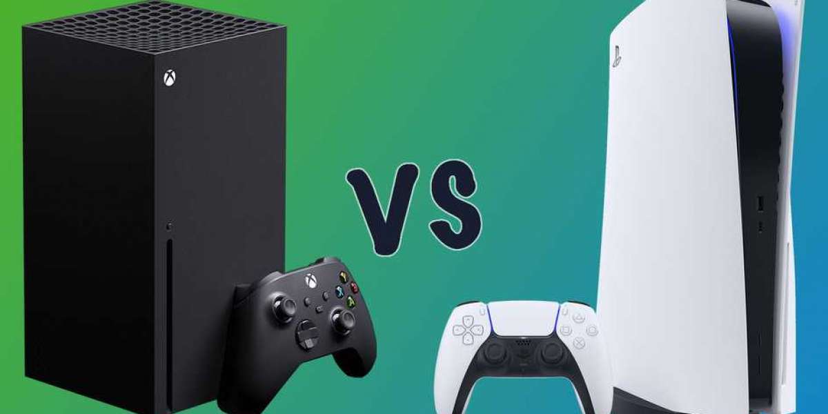 A side-by-side comparison of the PlayStation 5 and the Xbox Series X