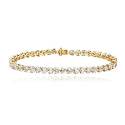 Heart Diamond Tennis Bracelet Profile Picture