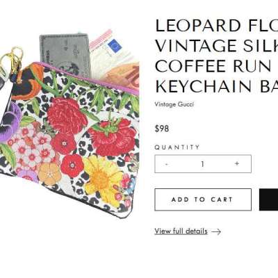 Leopard Floral Vintage Silk Scarf Coffee Run Keychain Bag Profile Picture